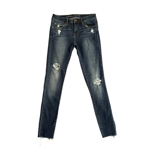 Articles of Society Womens Med-High Rise Jeans Size 26 Distressed Medium Wash 