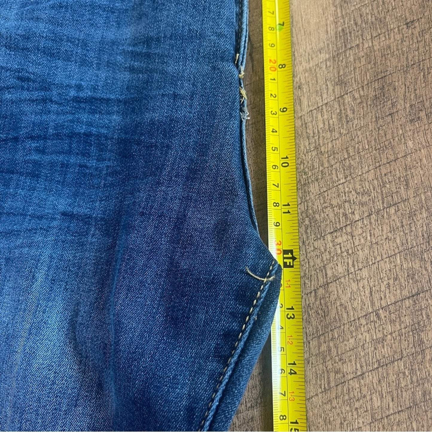 Pink Label Retro Inspired Jeans Juniors Size 7 Distressed Flare Raw Hem Festival
