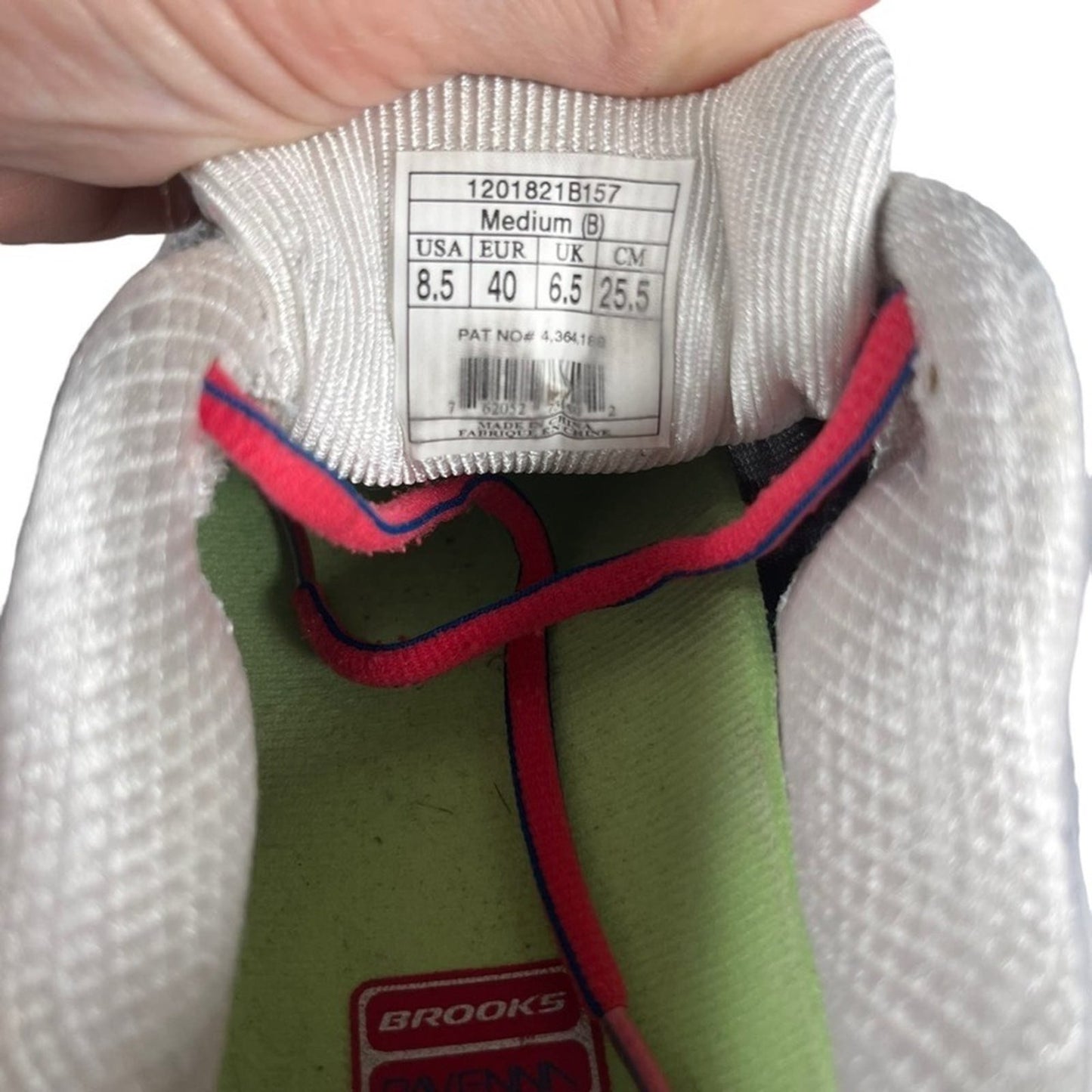 Brooks Ravenna 6 Womens Size 8.5 Silver Pink Athletic Running Shoe Sneaker