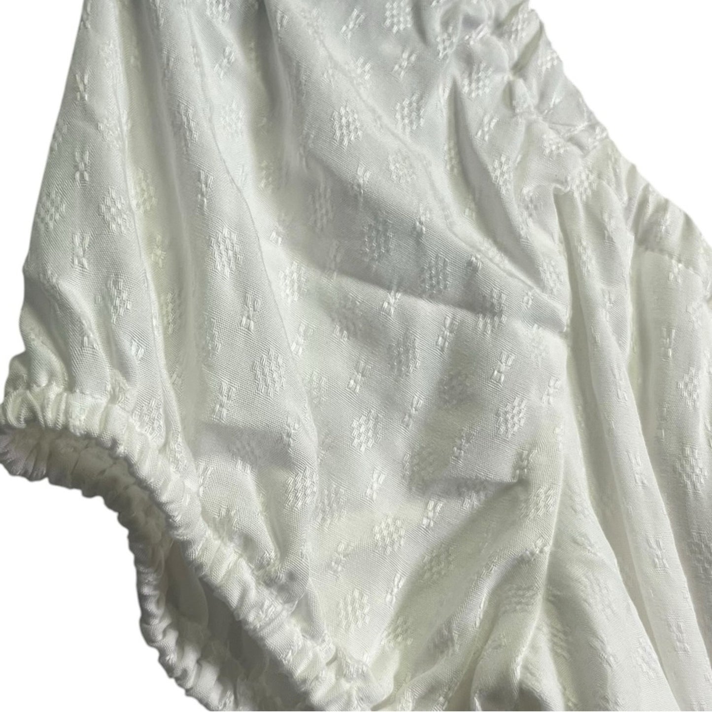 SO Dress Womens Large White Off Shoulder Open Side Rehearsal Dinner Relaxed NWT