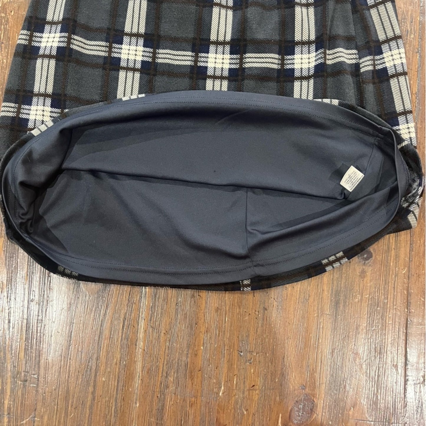 41 Hawthorn Mini Skirt Womens Size Medium Plaid Gray Brown Academia Schoolgirl