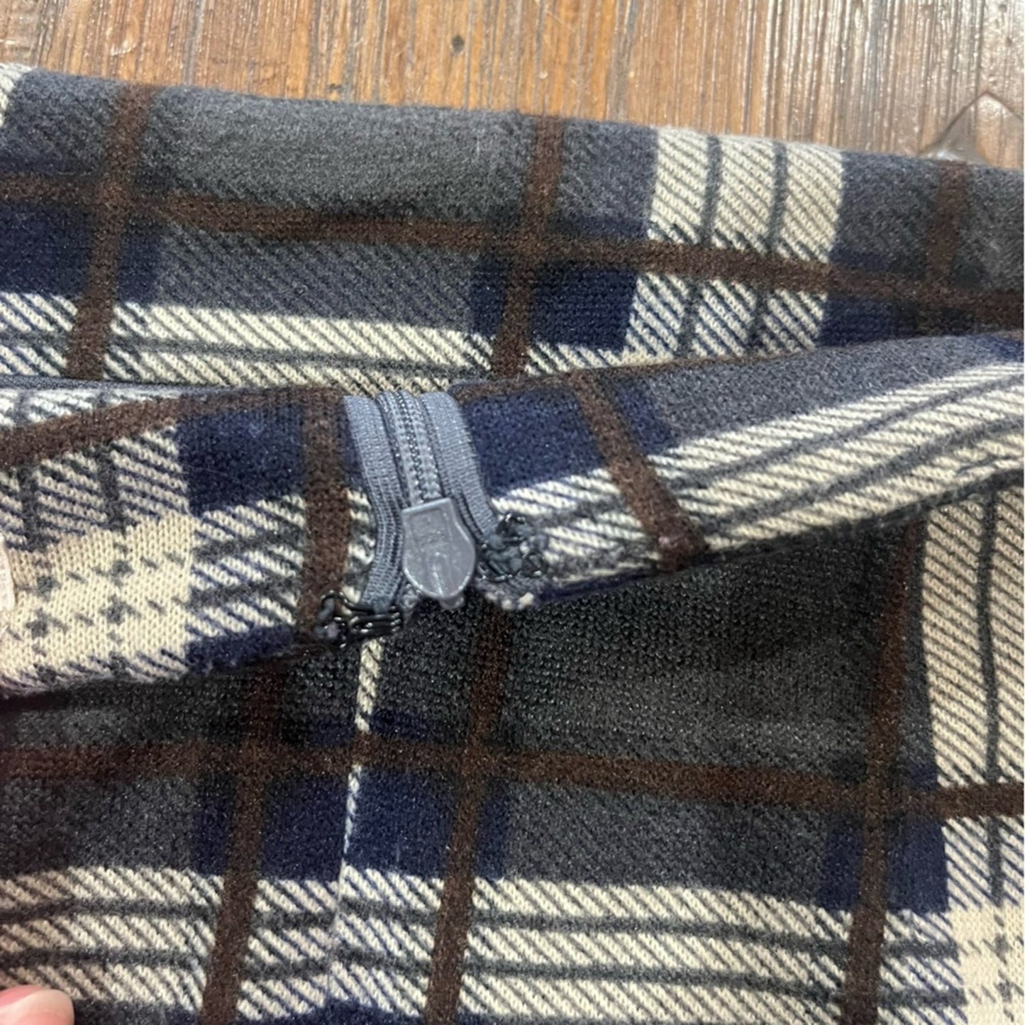 41 Hawthorn Mini Skirt Womens Size Medium Plaid Gray Brown Academia Schoolgirl