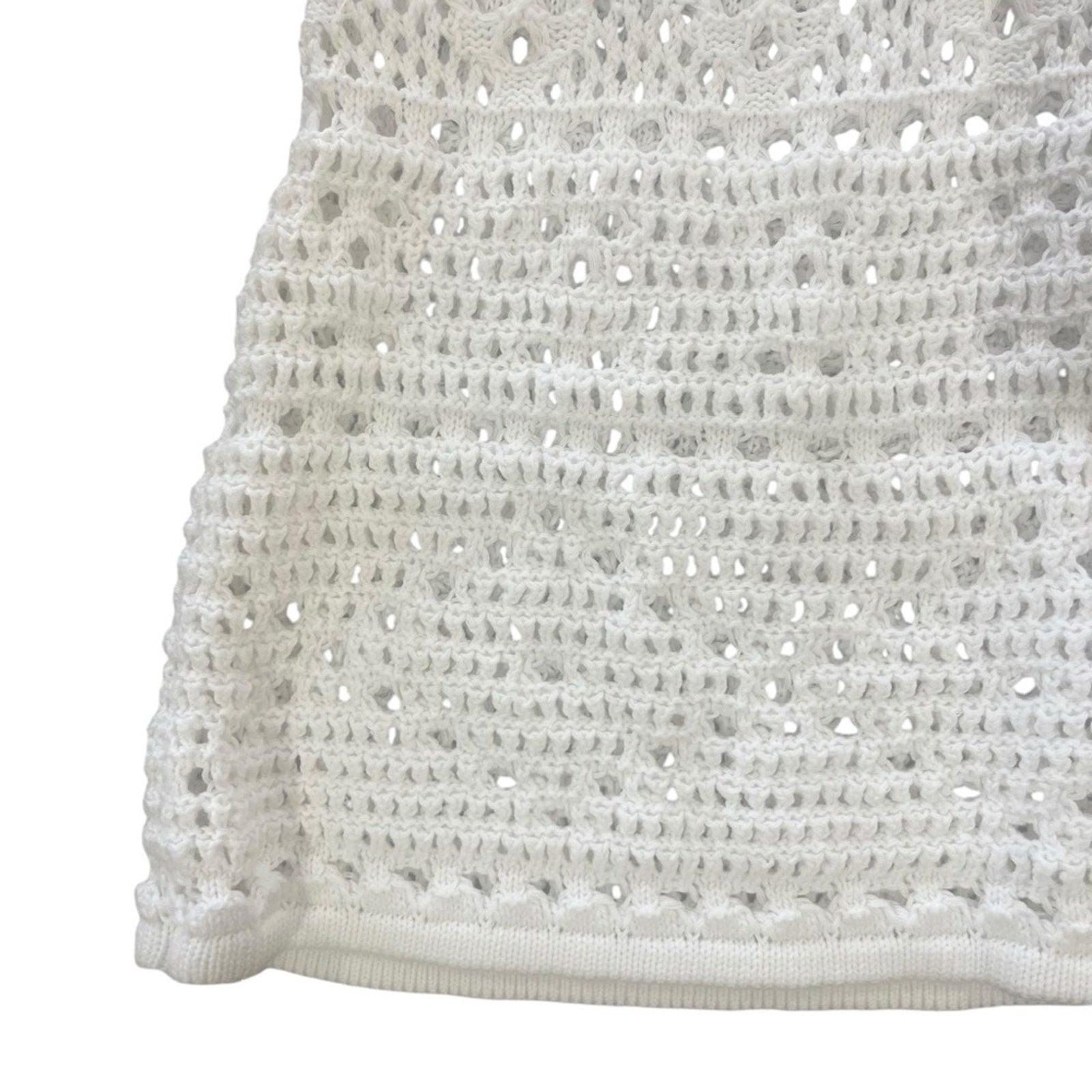 Sofia Jeans by Sofia Vegara Womens Dress Size Medium White Tie Strap Crochet
