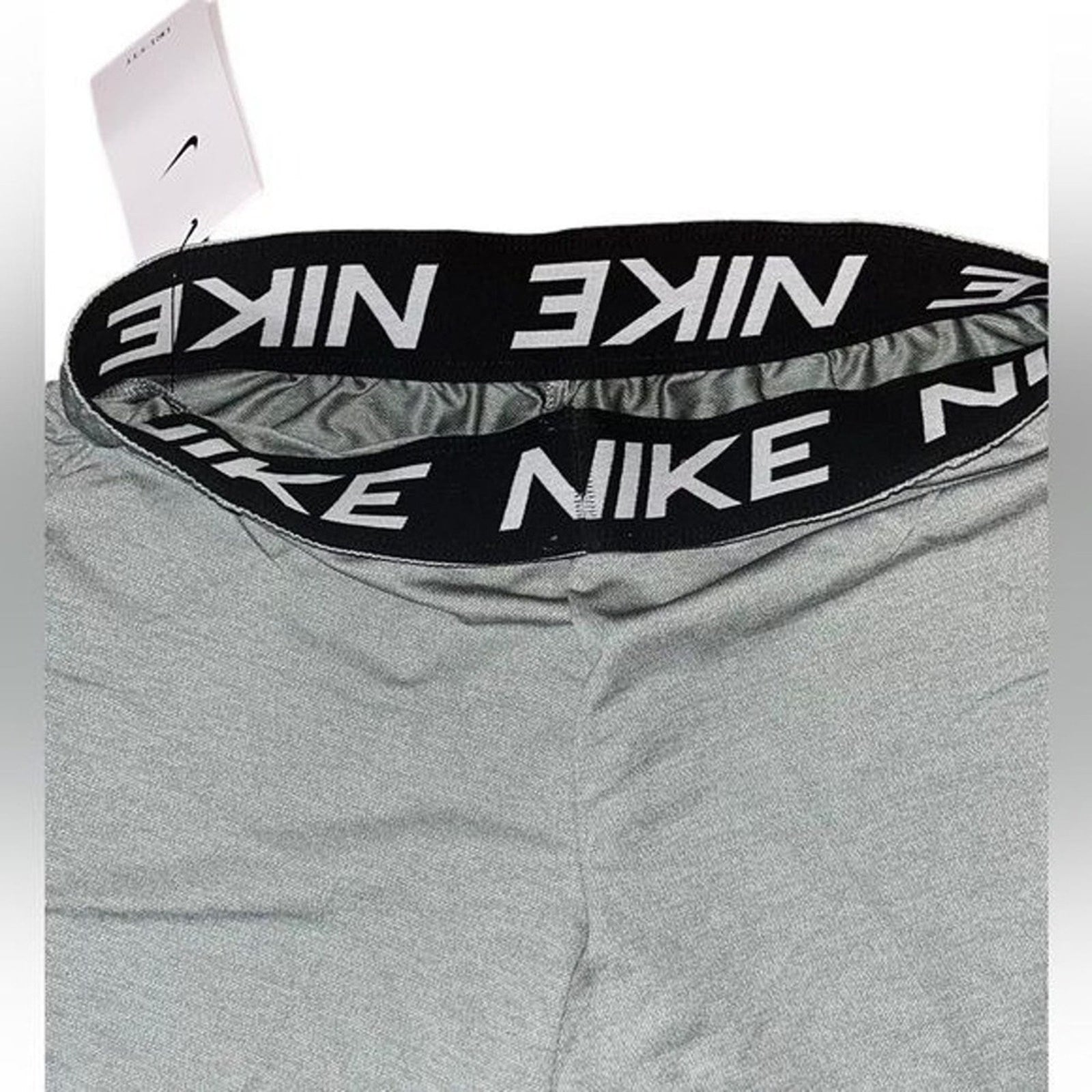 Nike Dri Fit Training Womens Size XS Shorts Gray Drawstring Running Athletic NWT