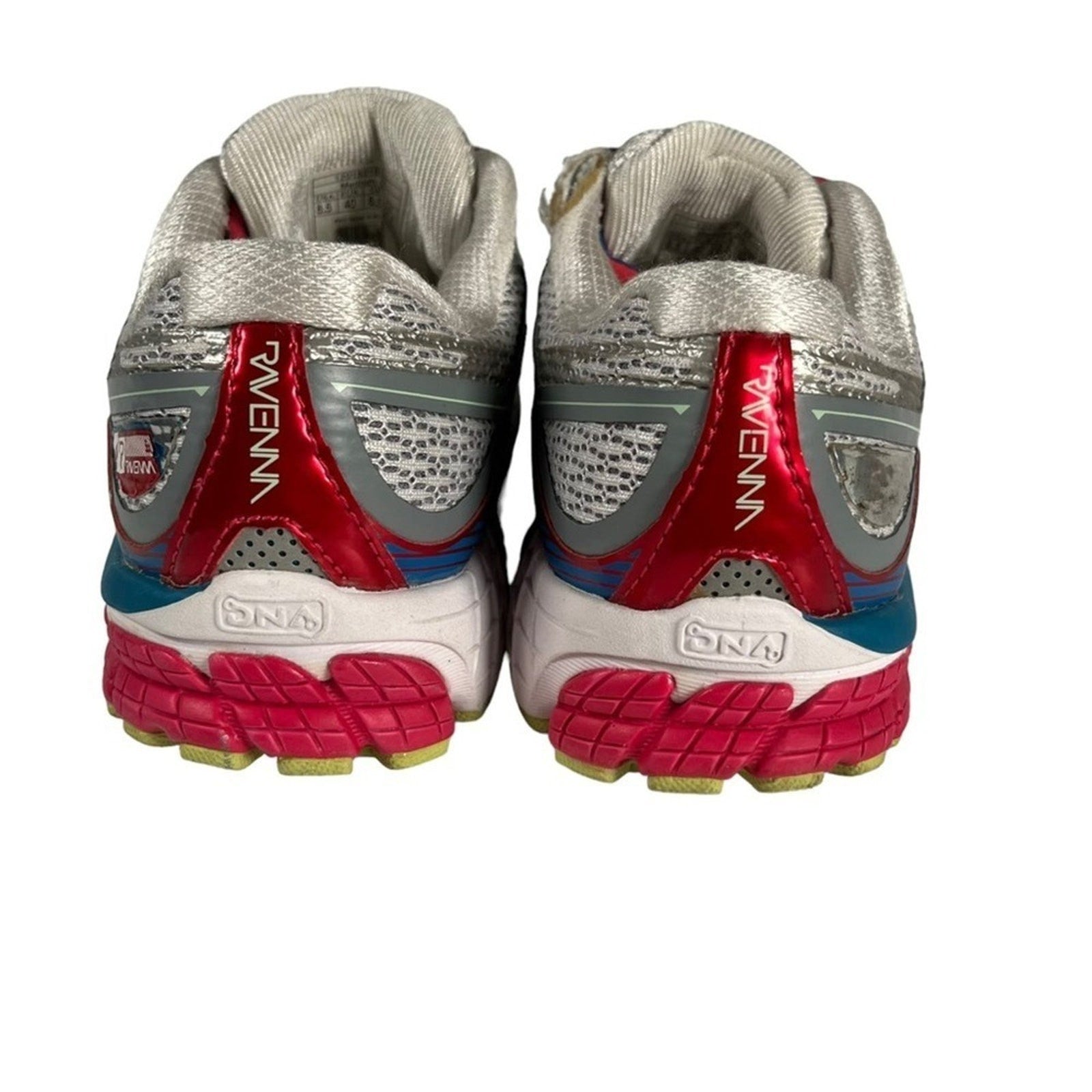 Brooks Ravenna 6 Womens Size 8.5 Silver Pink Athletic Running Shoe Sneaker