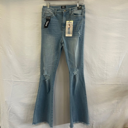 Simple Society Super High Rise Flare Jeans Juniors Size 7 Premium Fabric Modern
