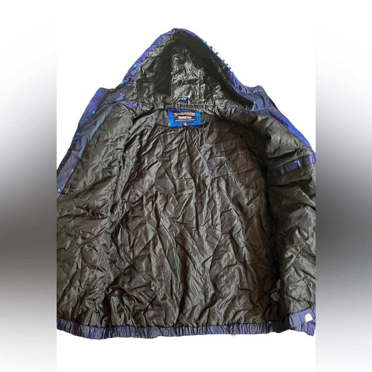 Members Only Spacejam Jacket Unisex Size Small Tune Squad Galaxy Midweight Blue